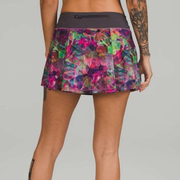 Lululemon Pace Rival Mid-Rise Skirt Vivid Floral Tone Multi - Picture 7 of 7
